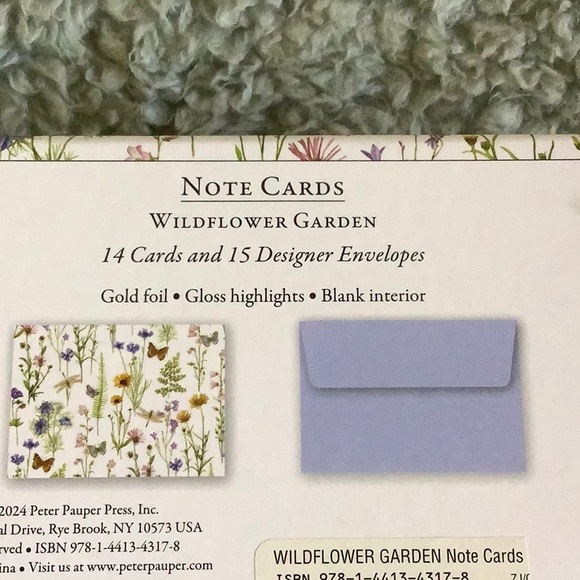 Wildflower Garden Botanical Floral Butterfly Dragonfly Note Cards NWT 14ct - Picture 7 of 15